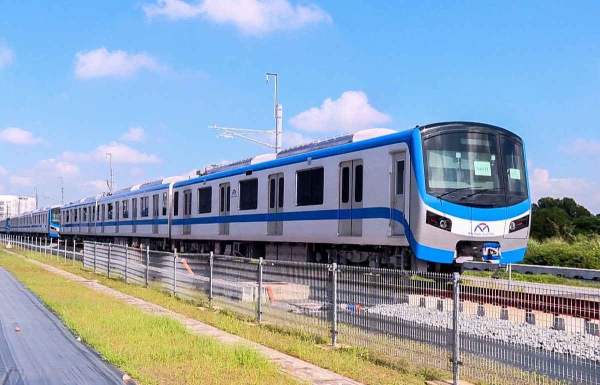 Tàu Metro số 1 TP.HCM – ảnh minh họa hạ tầng đường sắt đô thị