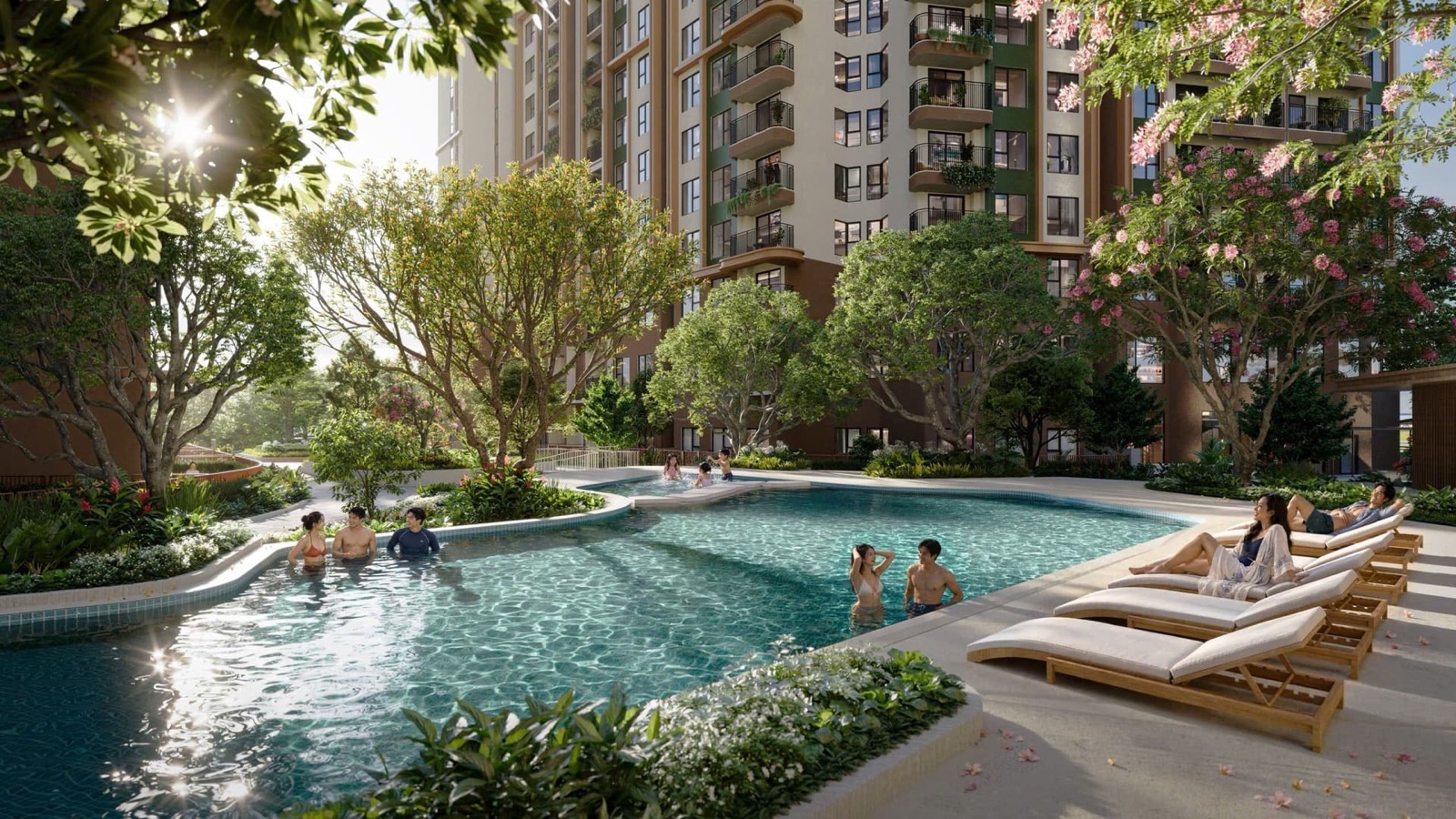 Hồ bơi cảnh quan nội khu Norton Park